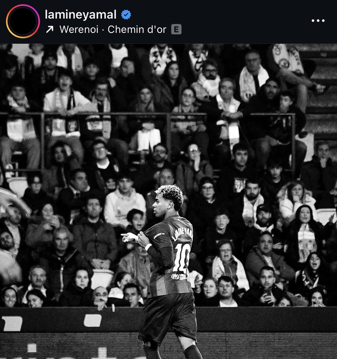 FrenchRapUS's tweet image. Lamine Yamal qui utilise un morceau de Werenoi pour son dernier post Instagram 🕊️

Quelle immense perte…