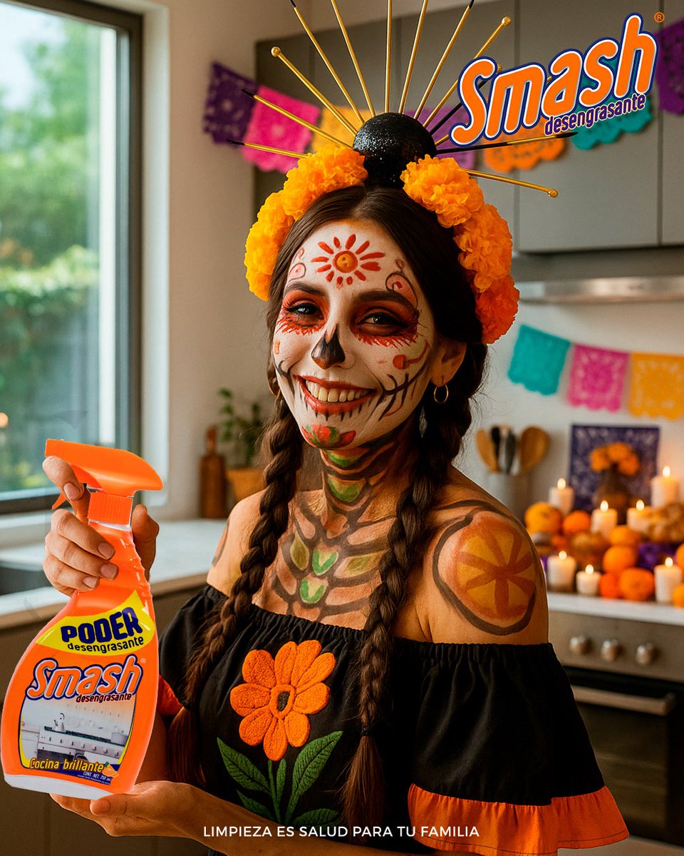 GrupoClarasol's tweet image. Ni la Catrina perdona la grasa pegada 😏
Desengrasa hoy, antes de que te llegue la factura del más allá.
.
#OfrendaSinCochambre #SmashDesengrasante #DíaDeMuertos #TradiciónBrillante #PorUnMéxicoMásLimpio