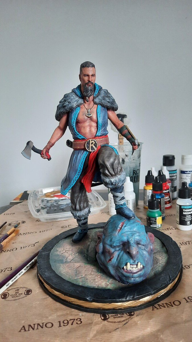 WillsWills16442's tweet image. Rado the Viking , 3D printed figure 
#radotheviking
#printedmodel