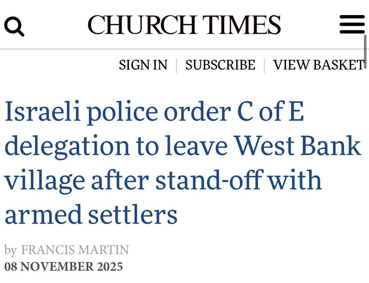 THE Archbishop of York Stephen Cottrell was forced to cut short a visit to a family in the south Hebron hills on Saturday, after Israeli police ordered the Church of England delegation to leave the area.