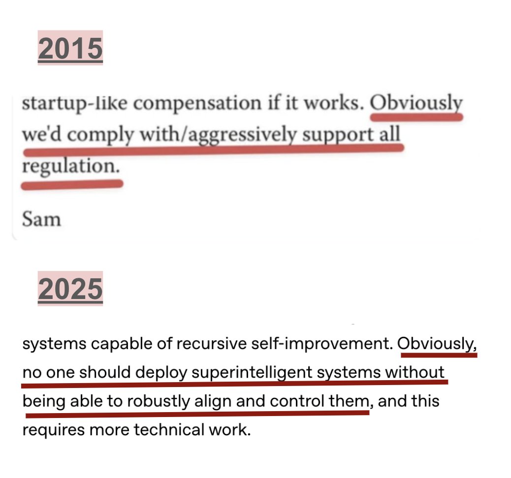 "Obviously, no one should deploy superintelligence without being able to align and control them"

Great for OpenAI to say this! And it is obvious.

But forgive me for being concerned about OpenAI's track record of doing things they say is "obvious". 

Accountability will be key.