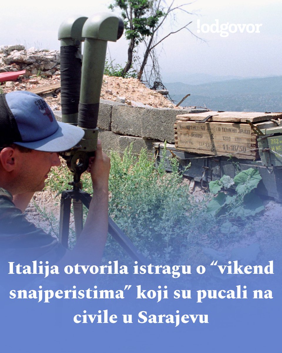 Tužilaštvo u Milanu otvorilo je istragu o italijanskim državljanima koji su, prema svjedočenjima, tokom rata u Bosni i Hercegovini plaćali ogromne svote novca srpskim vojnicima kako bi učestvovali u opsadi Sarajeva i “iz zabave” pucali na civile.

LINK odgovor.ba/article/4340