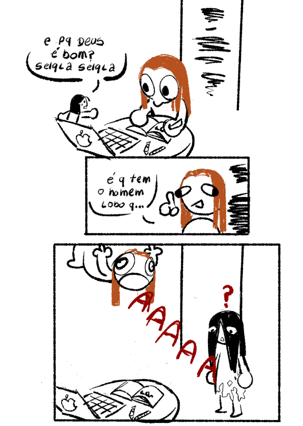 quando uma bruxa decide agradecer a deus pela existência dos homens caninos (legoshi e tsunagu) e vem uma entidade relembrar a ela que não é bem a ele que tem que agradecer...
(pov do susto que levei com minha mãe entrando no quarto enquanto eu falava de furry)

by <a href="/raven__hope/">Hope ☾🐦‍⬛</a>