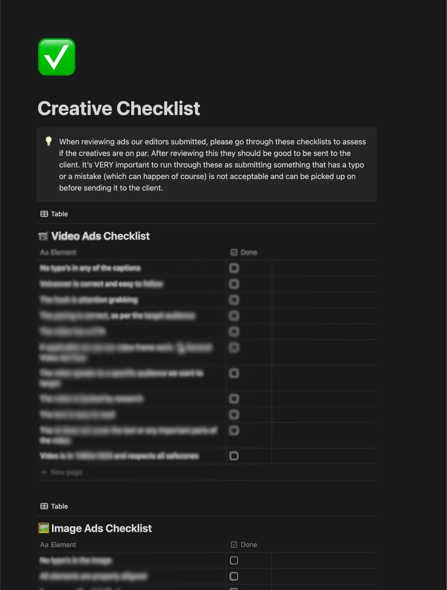 We produce thousands of creatives every month.
Yes, mistakes happen.

But our internal Creative QA Checklist saves us from 99% of them.

Want a copy?
Like + comment Checklist and I’ll send it over.