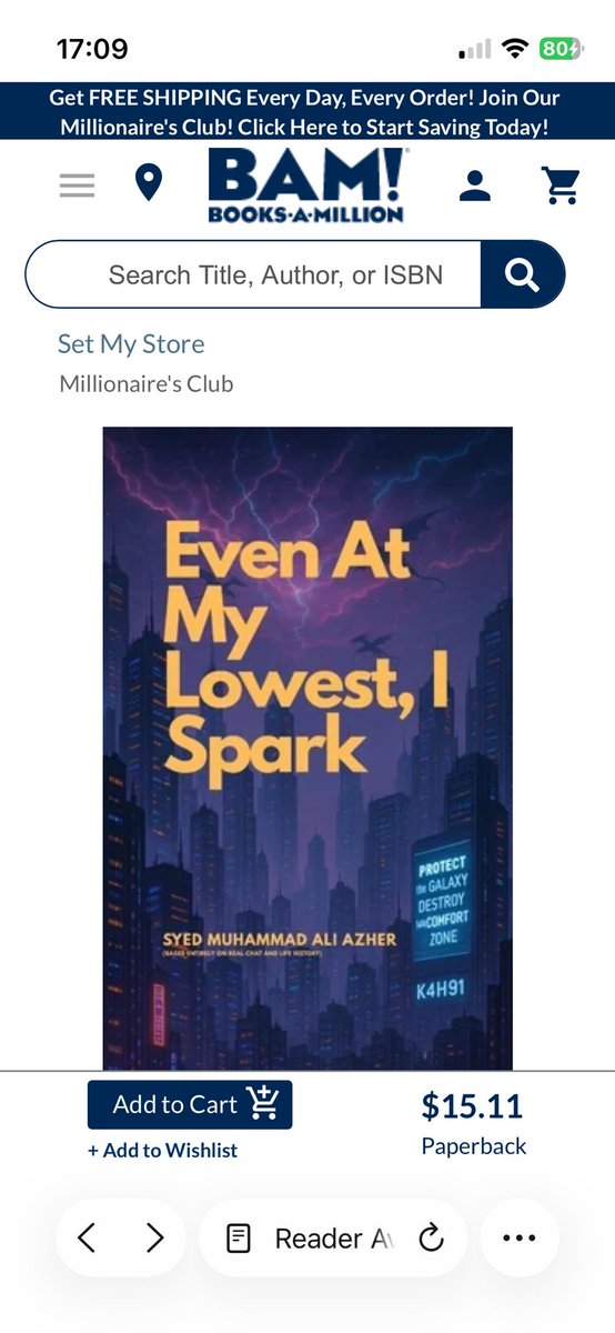 flukylee's tweet photo. 🔥 The Spark keeps Shining ✨

Even At My Lowest, I Spark is now shining on Books-A-Million yayyyy one of 🇺🇸 America’s biggest book retailers, home to dreamers, storytellers, and midnight readers alike 🥳

#evenatmylowestispark #november25 #amazon #kdp #life #13 #booksamillion https://t.co/NzwLPmkt9b