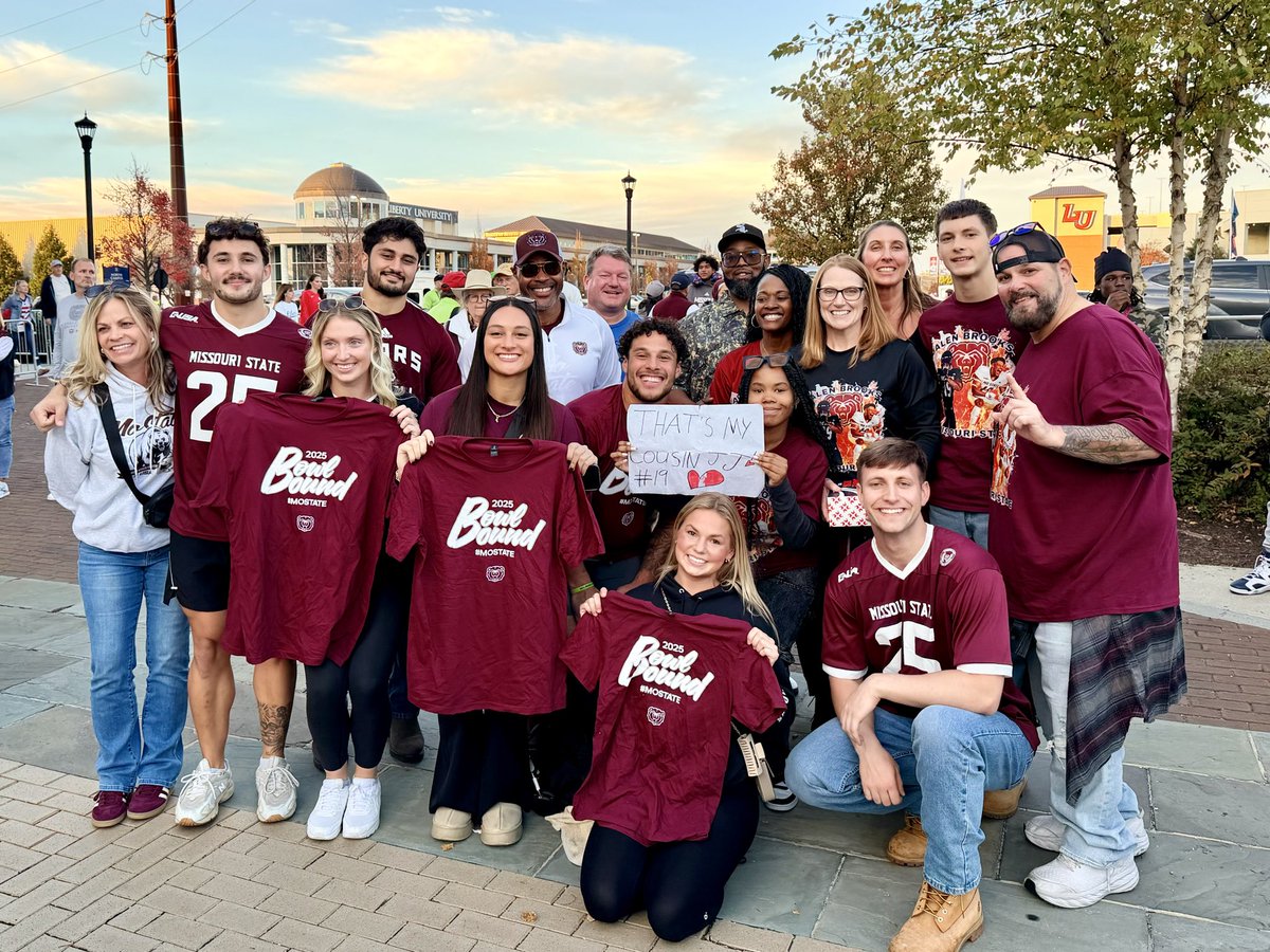 tabrooks00's tweet photo. What a great time with family and friends this weekend watching @MoStateFootball beat Liberty!  We are all so proud of @JalenBBrooks ❤️ Go 🐻 https://t.co/TrP19LJ4Pv
