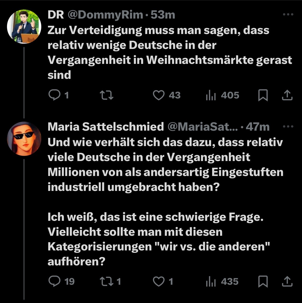 „Wir müssen Tolerieren, dass Musel uns umbringen, weil mal was vor 80 Jahren war“