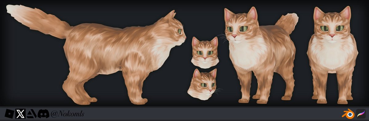 Lil cat I’ve been working on 🐱
#ROBLOX #RobloxDev #blender