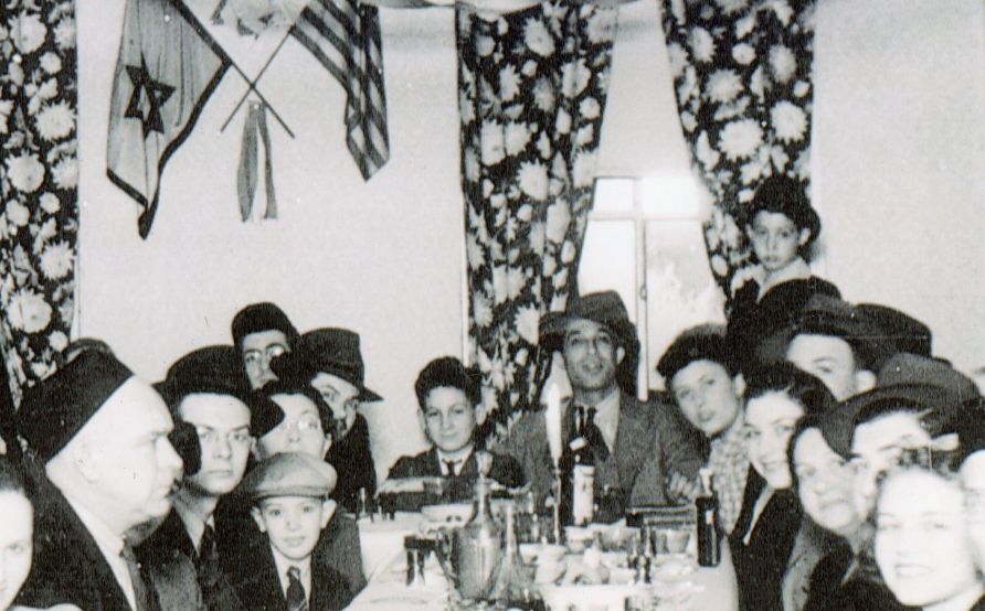 #hoosierjewishhistory
Meet the Karp Family, Polish Jewish Immigrants to Vincennes, Indiana, who ran a shoe store for many years, seen here inside Vincennes' small Synagogue, enjoying a Bar Mitzvah there. Ben Karp is at the head of the table, and Sol Karp is standing. Circa 1930s