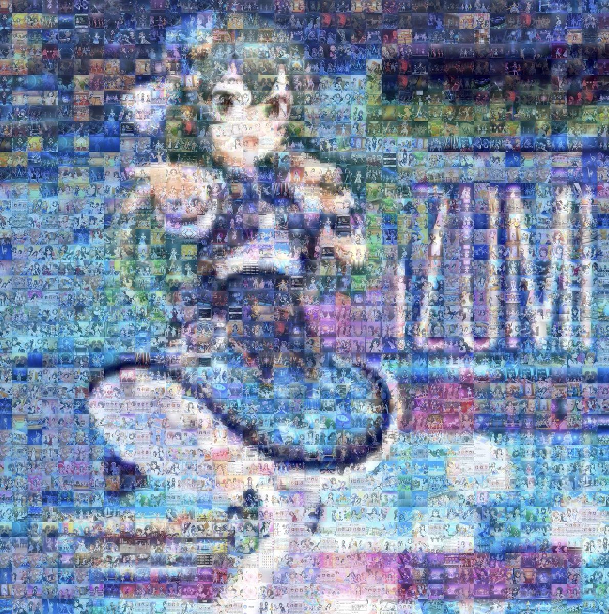 arana_sera's tweet image. #毎日00時14分から1時23分は大石泉タイム
#大石泉誕生祭2025
今年も去年の11月12日～昨日までのこの時間に投稿した1442枚のスクショでのモザイクアートです。

この1年はファタ・モルガーナの「Morgana」とソロ曲「Numberless」の聴きたかった2つとも実装されて、ほんとに嬉しかったよね…
#大石泉