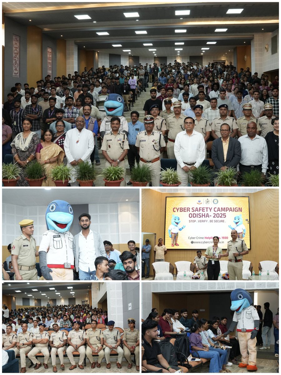 dcpbbsr's tweet photo. From online safety to saving lives...
C.V. Raman Global University showed true spirit through a Cyber Awareness Drive and Blood Donation Camp. Together for a safer tomorrow.
#CyberSafeOdisha #BeAwareBeSafe #WeCareWeDare #BBSRCyberRath
#StopVerifyBeSecure https://t.co/GmYzayZV2V