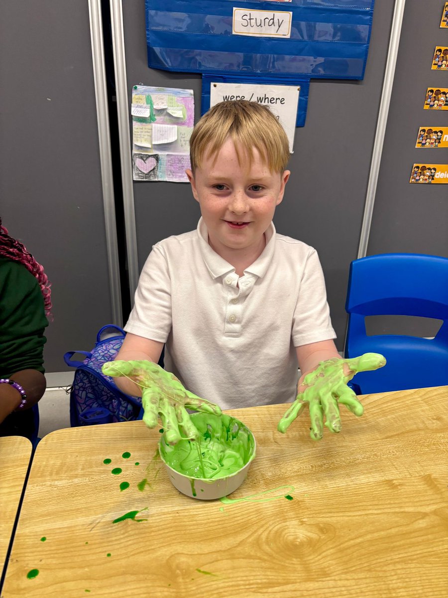 SNPKanturk's tweet photo. 🎈💥 POP goes Science Week in Ms Boyce’s 3rd!
Every day we pop a balloon to reveal our science experiment… today it was SLIME time! 🧪✨
#ScienceWeek #STEMeducation #SlimeScience #PrimarySchool #HandsOnLearning #Polymers https://t.co/Av9HwBDJAp