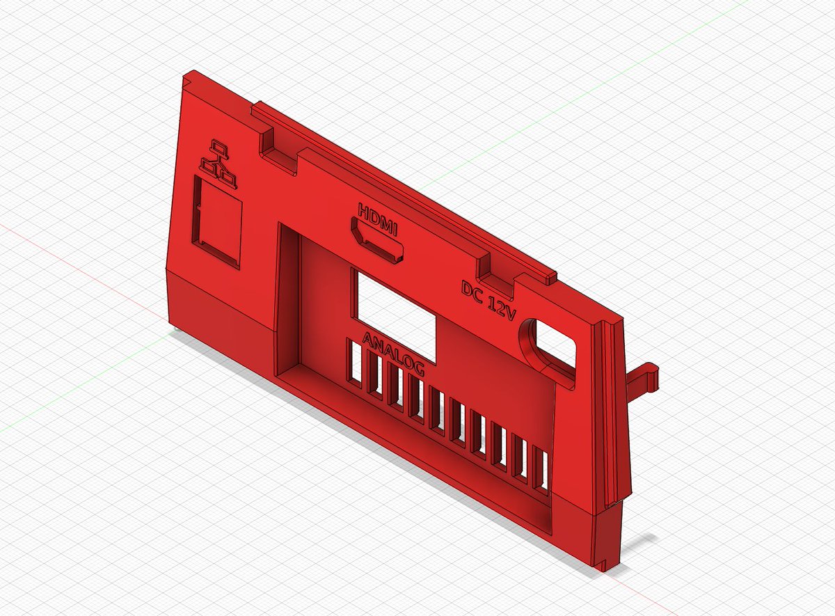 Still dicking around with the FlippyDrive / RetroGEM GC mount. I have like 6 different versions now of GC rear I/O panels so I'm combining them and adding punch outs for I/O stuff thats not being used.
