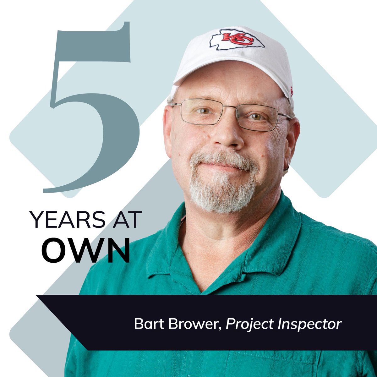 We're celebrating 5 years for Bart as an outstanding OWNer! His dedication and attention to detail help keep our projects running smoothly and safely, and our clients in good hands. Thanks for five years of hard work and ownership, Bart! #OWNersDoItBetter #OWNit #OWNiversary