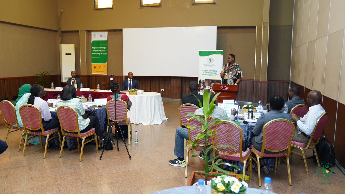 Had the privilege of having the IGAD Executive Secretary, H.E. <a href="/DrWorkneh/">Dr Workneh Gebeyehu</a>, officially open the Regional Strategic Communication Workshop for Youth and Civil Society in P/CVE in Hawassa, 🇪🇹. In his remarks, he emphasized that while borders define nations, violent extremism knows