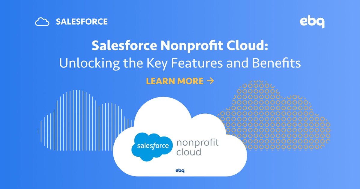 EBQuickstart's tweet image. Nonprofits need a single source of truth to manage donors, run programs, and track fundraising. Salesforce Nonprofit Cloud provides that unified platform.

Read more: go.ebq.com/salesforce-non…

#NonprofitTech #SalesforceNonprofit #NonprofitManagement #FundraisingTools