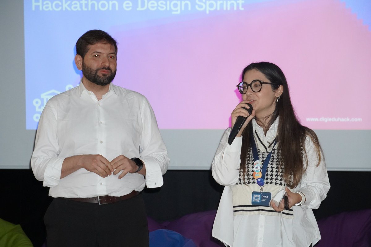 CeipesEurope's tweet photo. 🧠 Day 1 – Design Thinking Mode ON! The first edition of #DigiEduHack2025 Palermo kicks off at
@CeipesEurope
📷First day's focus: Design Thinking — where students turn ideas into solutions using AI for Good. Let’s reimagine education together!
@DigiEduHack https://t.co/F6X2Qw1OE0