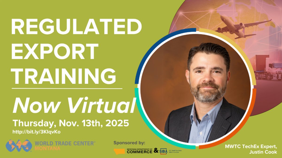 ExportDelaware's tweet photo. Are you intimidated by export licensing and compliance concerns? Is this holding you back from gaining new international business? Join this virtual training about the dos and don’ts of export licensing and compliance. Register here: https://t.co/rMxxcbShhE #ExportDE @wtcdelaware https://t.co/XsqGztoim8