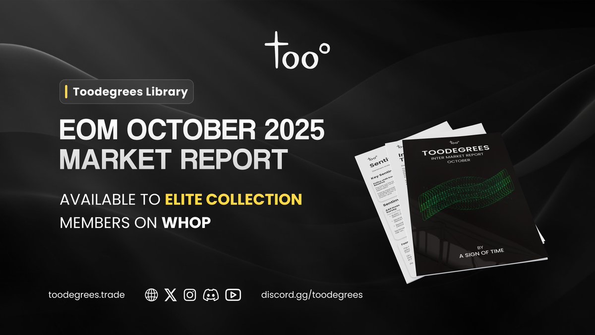 End of Month Recap – October 2025 👁️  

The latest report is live on @WhopIO for all our Elite Collection members!

NQ hit new highs, USD gained, yield curve steepened.
Bonds steadied, sentiment was mixed, and traders increased hedging into strength.

Insights by <a href="/A_SignOfTime/">A SIGN OF TIME</a>