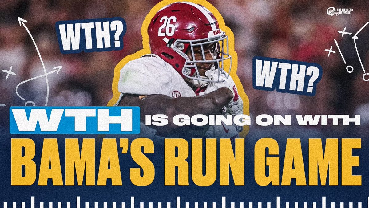 FILM: WTH is going on with Alabama's run game? 
youtube.com/watch?v=J9-iI8…