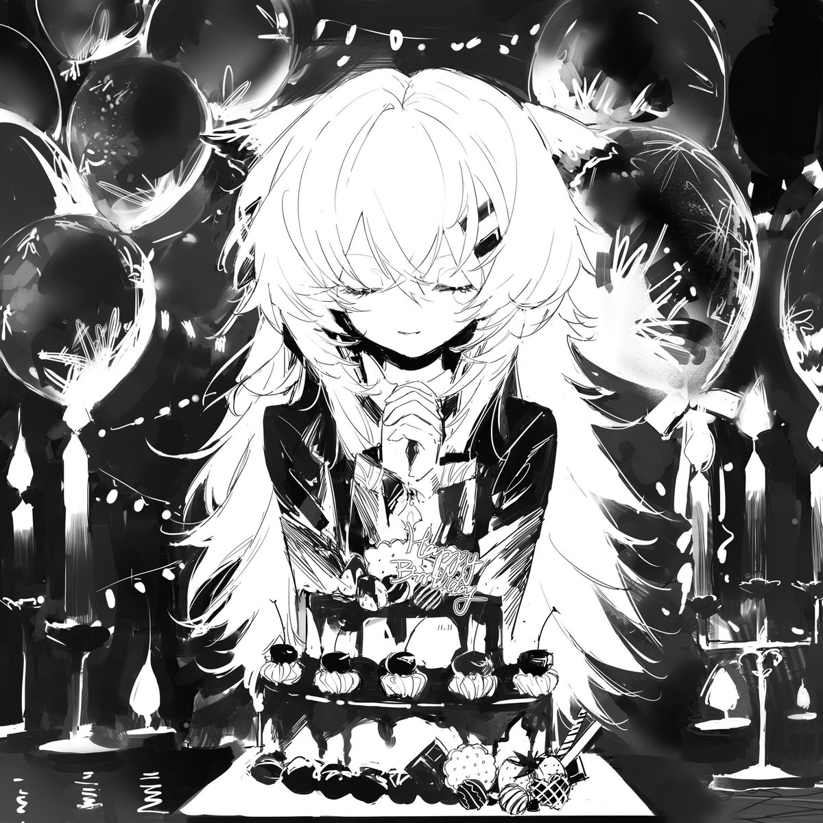 #明日方舟 #拉普兰德 #Arknights 
🐺🎂🥂🎉