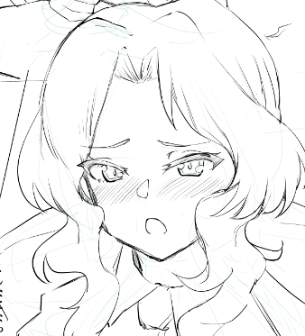 本当はきゅるるんって感じのカワイイお顔を書きたいのですが、なんか、大半のコマが困ったような顔してるのちょっと、よくないかもしれないですね🥸 