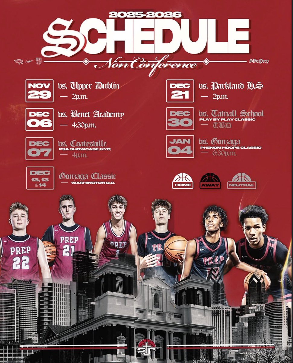 SJP_BB's tweet image. Mark your Calendars ✍️✍️

The 2025-2026 Prep Basketball Schedule is here!

#GoPrep #AMDG