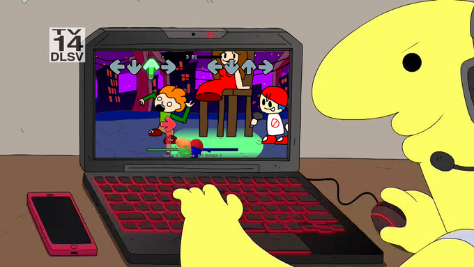 badmitonenjoyer's tweet photo. Charlie plays my game in the new episode https://t.co/IZVUa08LVZ