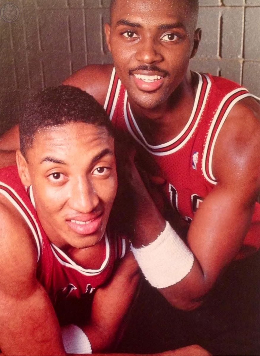 Chicago_History's tweet photo. On November 7, 1987 Scottie Pippen made his
NBA debut for the Chicago Bulls in a 104-94 win over the Philadelphia 76ers at Chicago Stadium. Pippen came off the bench to score 10 points and hand out 4 assists. Chicago's Michael Jordan led all scorers with 36 points while Bulls forward Charles Oakley pulled down 21 rebounds. The game also marked Horace Grant's NBA debut for the Bulls as well. Pippen was selected fifth overall in the 1987 NBA Draft by the Seattle Supersonics, who traded his rights to the Bulls for center Olden Polynice. The Bulls then chose Grant with the tenth pick in the draft. Pippen and Grant became part of Chicago's young forward tandem, although both came off the bench to back up Brad Sellers and Oakley respectively, during their rookie seasons.

#ChicagoHistory 🏀