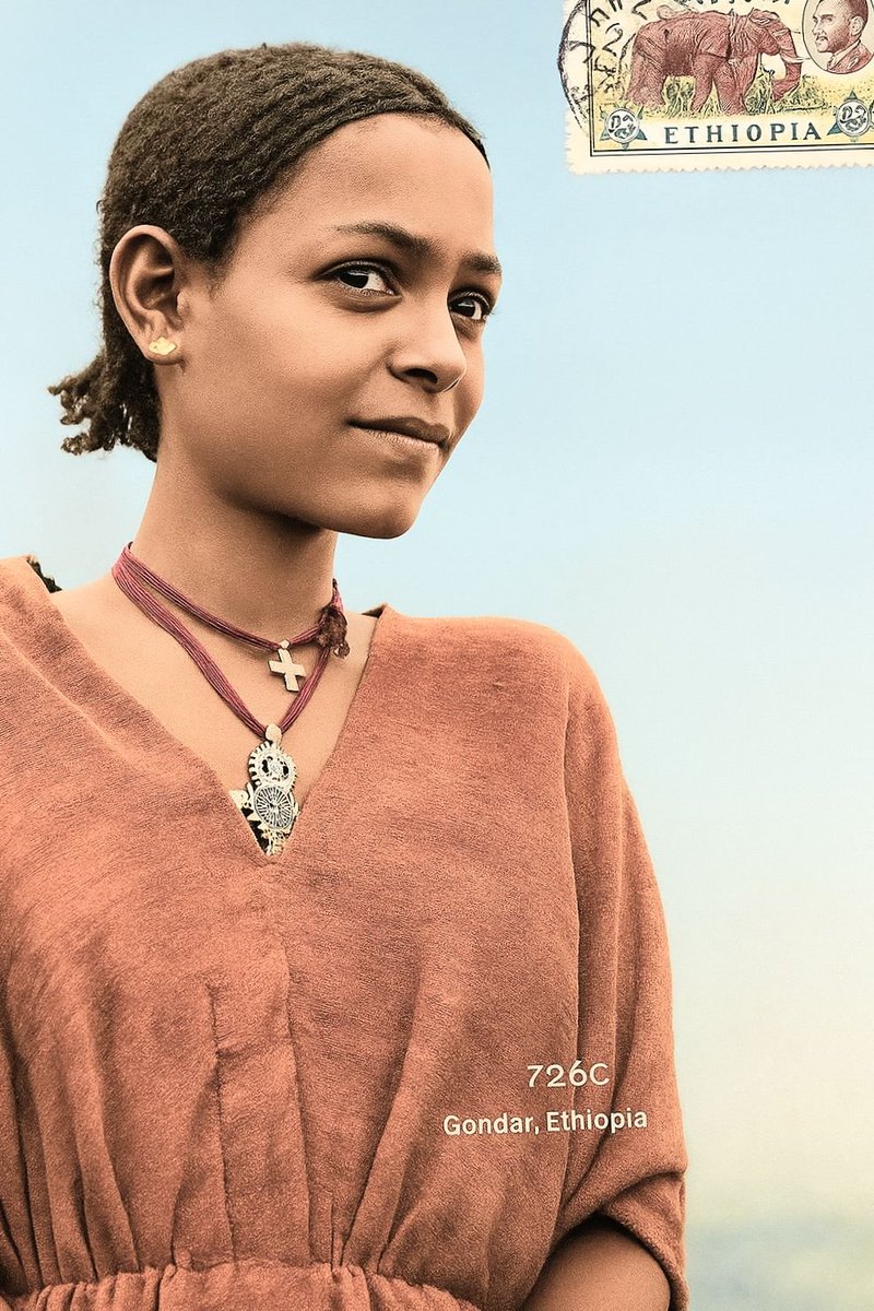 "My enormous love to Gonder.
Around the year 1963 E.C shortly after he completed his service and went back home, a certain British teacher who has been stationed in Gonder had sent the attached postcard from London to a 19-year-old girl named ስመኝ.
On the back of the card, the