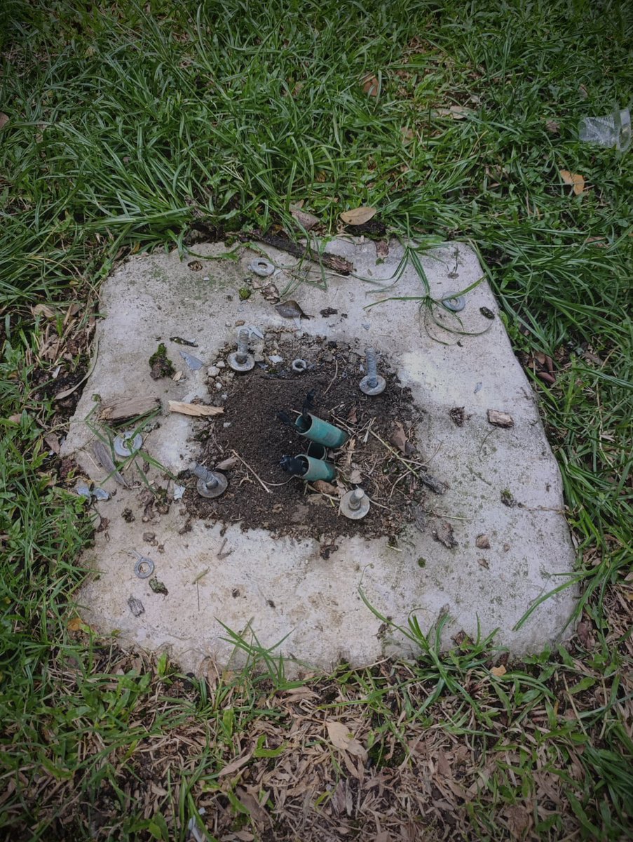 soyluisavilabga's tweet image. Hace unos días se reportó ante el Dadep Bga @AlcaldiaBGA la caída de un árbol que ocasionó la caída de un poste de luz en el parque San Pío. A la fecha, se ha avanzado en el proceso de atención; no obstante, es necesario realizar la recolección de los escombros restantes y sellar…