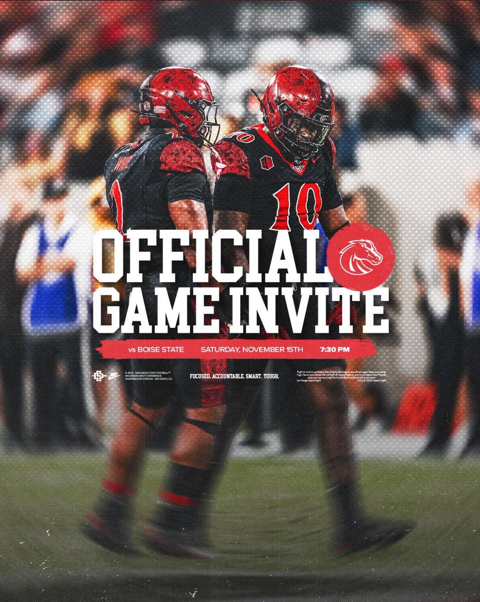 Can’t wait to be in San Diego this weekend to witness <a href="/AztecFB/">San Diego State Football</a> take on Boise State and get on campus, thank you to <a href="/SeanDillonSDSU/">Sean Dillon</a> <a href="/Tana_Vea/">Tana J. Vea</a> <a href="/CoachRoyM/">Roy Manning</a>  <a href="/evanjohnsonU/">Evan Johnson</a> for having me out!
