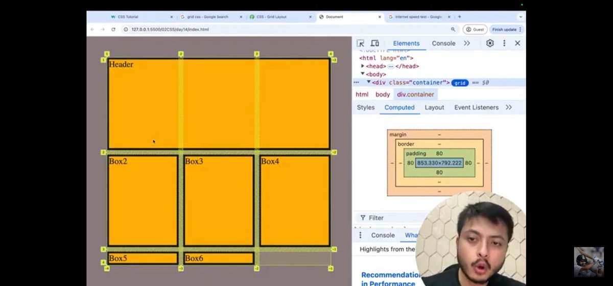 Himansh06588360's tweet image. #Session22-
🚀Web dev

✨Key Takeaways--

 * Grid structure 
 * Responsive sizing with fr units
 * Spanning rows/columns 
 * Building a responsive Chessboard ♟️

Thanks to @rohit_negi9 for the great explanation 🙌.

#webdevelopmentcourse #coderarmy
