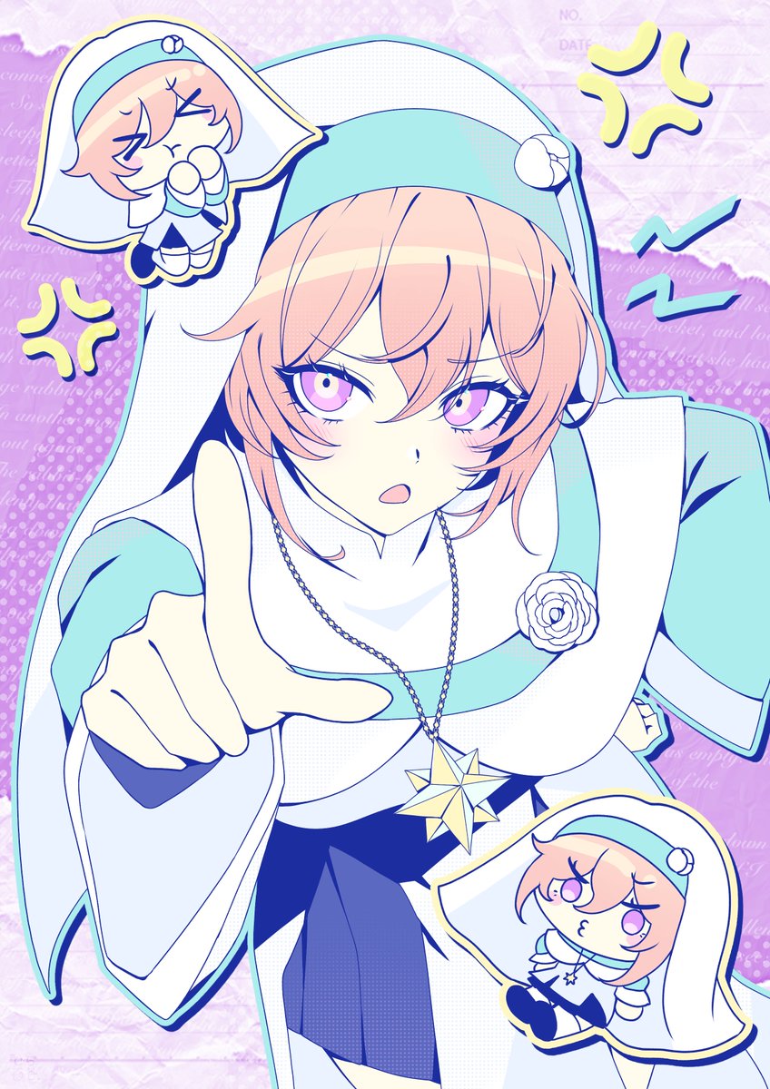 Astralfury's tweet image. Oh no! Nunie is upset by VILE rumors &amp;amp; she&apos;s calmly setting someone straight! 

Lets listen in &quot;-not every mysterious coral haired beauty is me! At a bar? Drunk? Dressed as a &apos;Gyaru&apos; whatever THAT means? If you think you saw this, NO YOU DIDNT-&quot;
#nunievember #Ruseum 🎨@15cha_hira