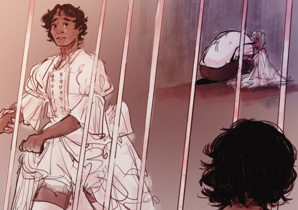syrupsyche's tweet photo. a belated #benitescoweek POTO au ending ver. 1: the canonical ending 😢 Vincent leaves, and the Patriarch is never seen again... https://t.co/YvWYW6WGK6