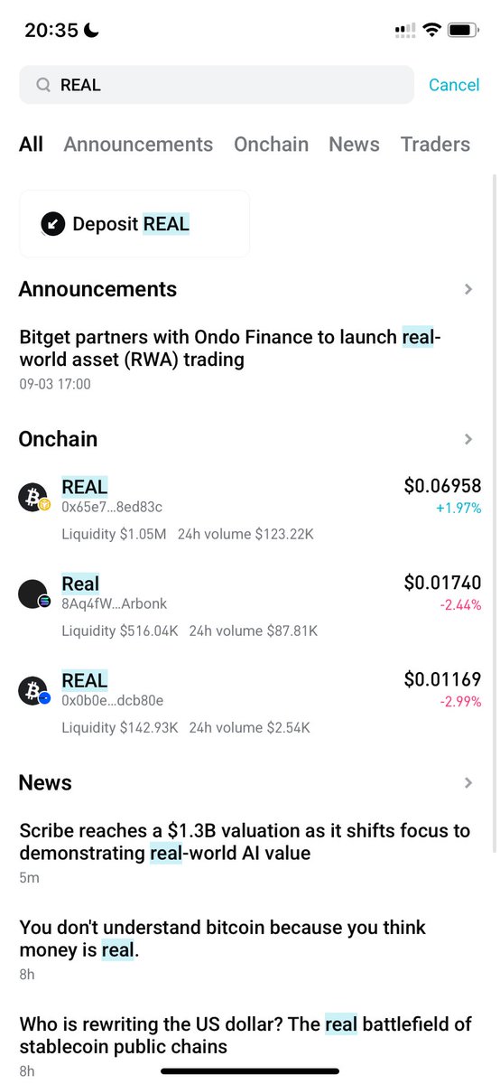 $REAL tweet media
