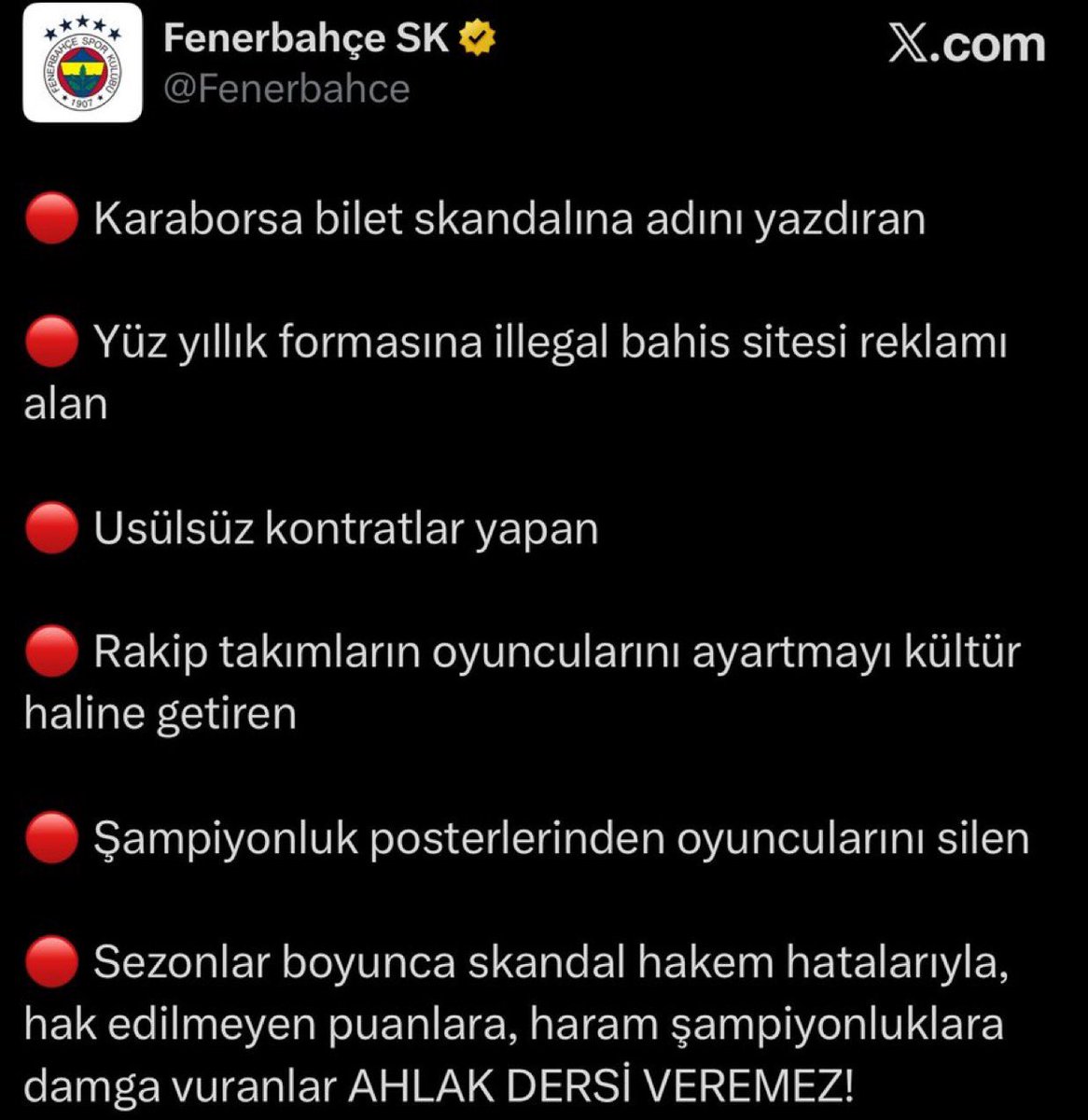 Türk futbol tarihindeki atılmış en iyi tweet..