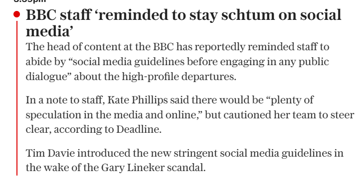 eechin's tweet photo. @BBCNews please remind this staff member that he is to stay off social media https://t.co/xngjFsMRbw