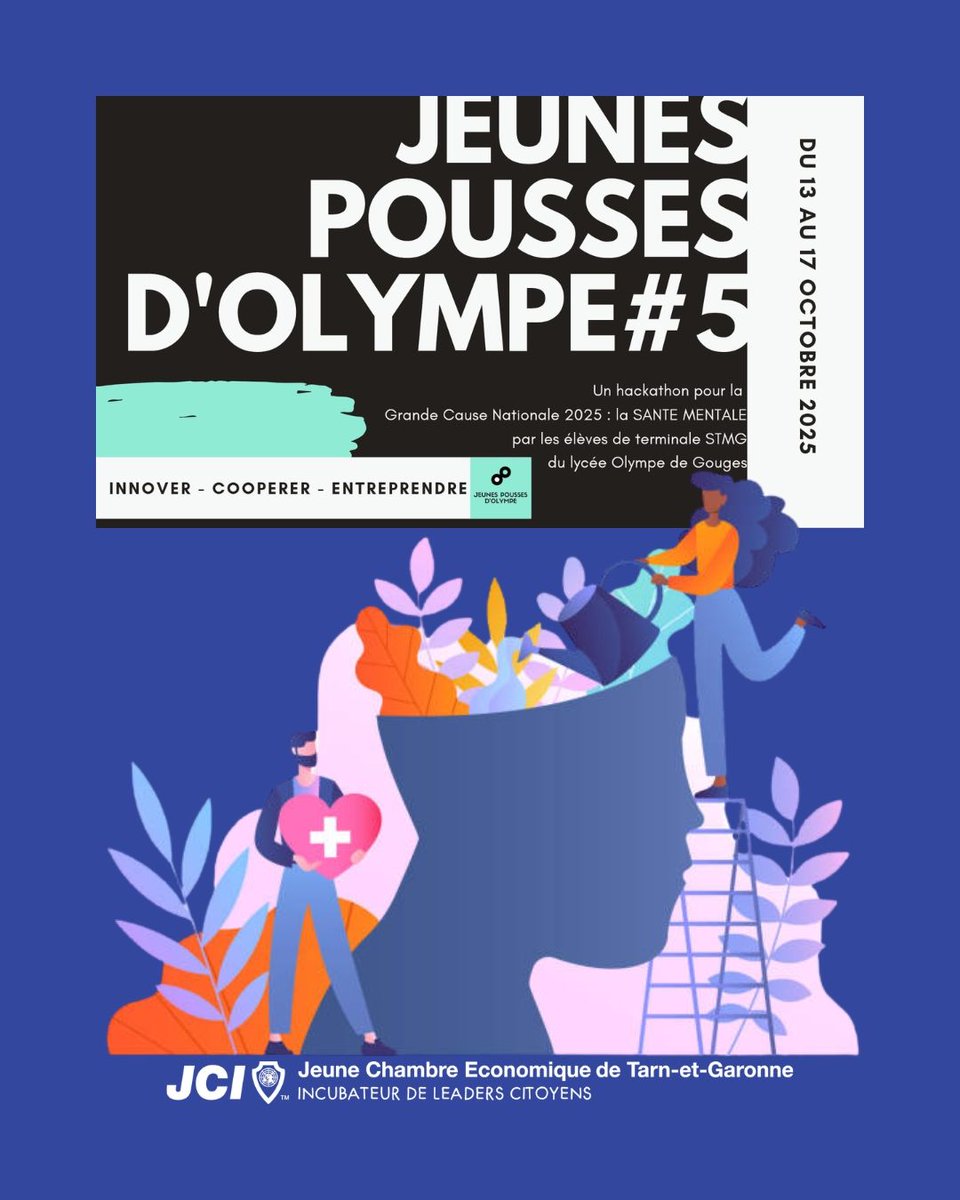 5e édition du concours "Jeunes Pousses d'Olympe " sur le thème de la #SanteMentale 
Retrouvez la présentation "Dans ma bulle 🫧" des élèves de STMG du <a href="/SEPOdeGMontech/">Lycée Olympe de Gouges MONTECH</a>.
🏆de l'innovation et de la prestation orale.

➡️linkedin.com/feed/update/ur…