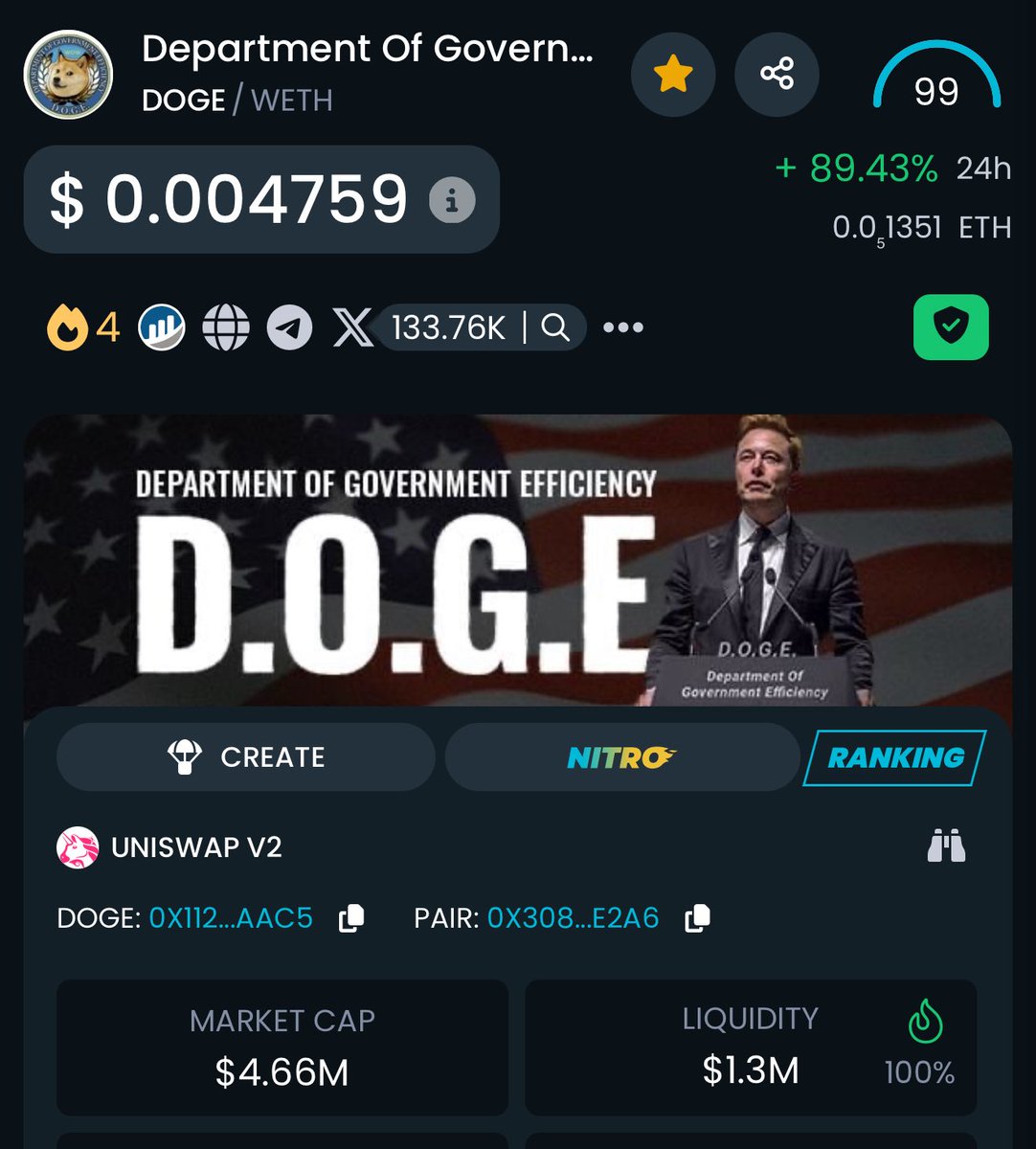 Spaxter_Chad's tweet photo. Somebody can tell me why my @doge_eth_gov D.O.G.E. bag is pumping today? 

@theunipcs you busy? 

Bring bag @elonmusk into $DOGE https://t.co/nRBwCnf0By