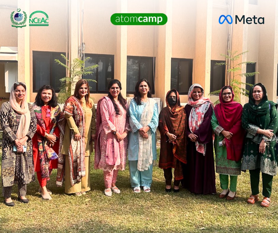 atomcamp's tweet image. Sharing a glimpse of Day 3 and 4 of the first 4-day session of phase 2 of the AI-Ready Faculty Program that took place in Islamabad. 

In collaboration with Meta, atomcamp is continuing its effort to help university faculty across Pakistan get equipped with the latest AI…