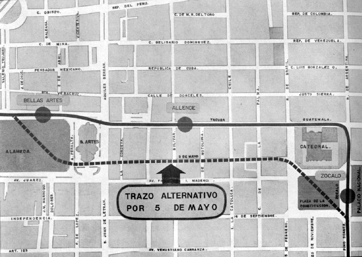 Excelente lunes e inicio de semana!

Trazo alternativo de la #Línea2 del #MetroCDMX en el Centro Histórico de la #CDMX.

👉 tinyurl.com/433h3crx