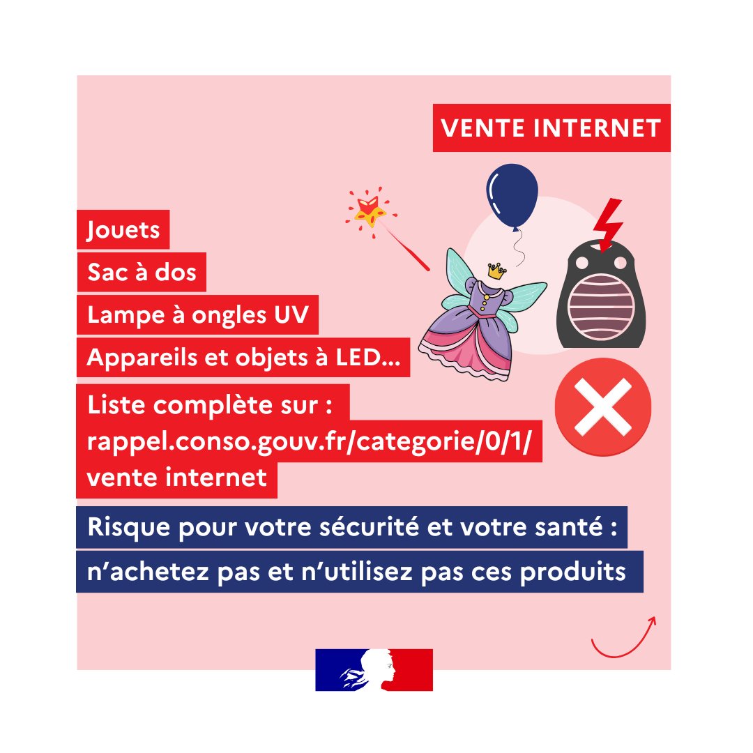 dgccrf's tweet image. 📢 En octobre, 28 références de produits dangereux ont été retirées des places de marché
Attention surtout lorsque vous achetez sur des sites hors Union européenne
👇

bit.ly/43nWBBF

@Economie_Gouv  @douane_france  @asso_afoc  @la_csf  @FamillesRurales  @UFCquechoisir