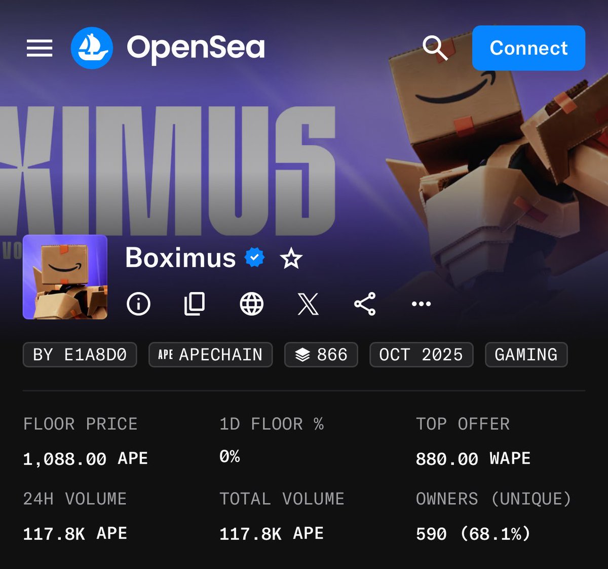 RisBrian's tweet photo. @TheMysteryPl4ys Massive WIN for the @yugalabs x @OthersideMeta team
Buy a skin on Amazon and sell it to your friends for $ (or enemies for $$$$)
Ownership. Opportunity. The Future of Gaming. #Boximus Prime! https://t.co/0VRSaaaEgD