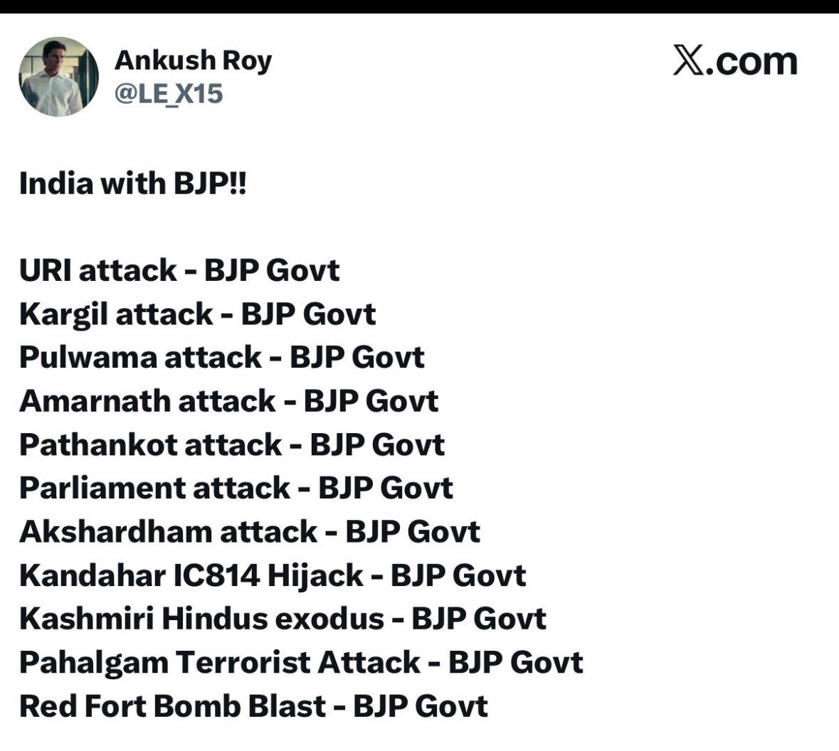 CommanMan777589's tweet image. Samajh jao kisne karwaya!

#OperationSindoor #Redfort #Delhiblast