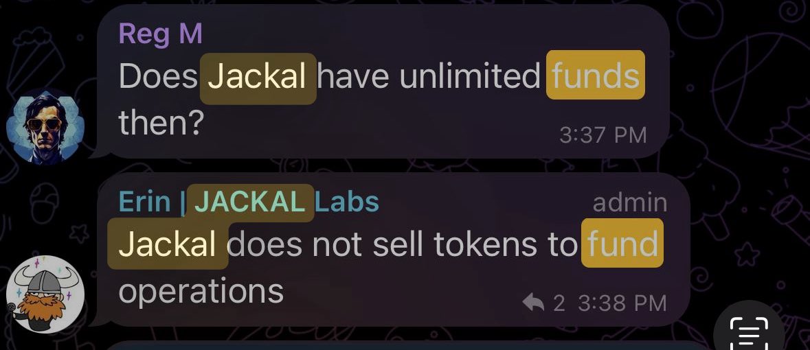 Jackal is now at all time low. This is what happens when there’s no liquidity, no buyers and <a href="/OSINTDunny/">Patrick Dunlop</a> and the boys need to sell $JKL token every hour. Jackal at this point is destined to go to 0 and if it doesn’t it’s a miracle. 

This is what happens when you’re awful at