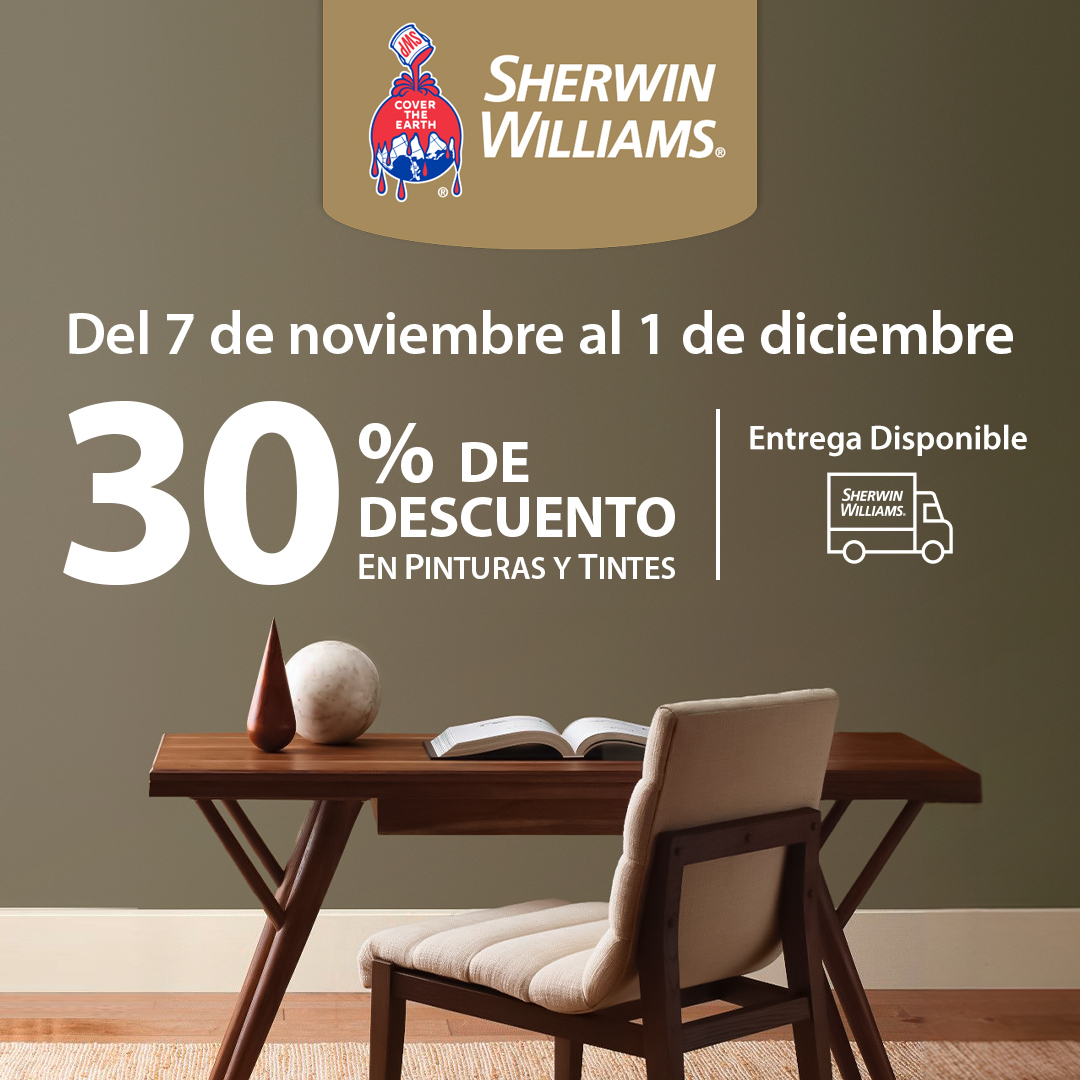 SWPintura's tweet photo. Compra ahora con 30% de descuento en pinturas y tintes. Usa el código NOVCOUPON al finalizar la compra: https://t.co/xdK9sPsZ9S
.
Oferta válida del 7 de noviembre al 1 de diciembre de 2025.
Se aplican algunas restricciones. https://t.co/to6lDn6zpy