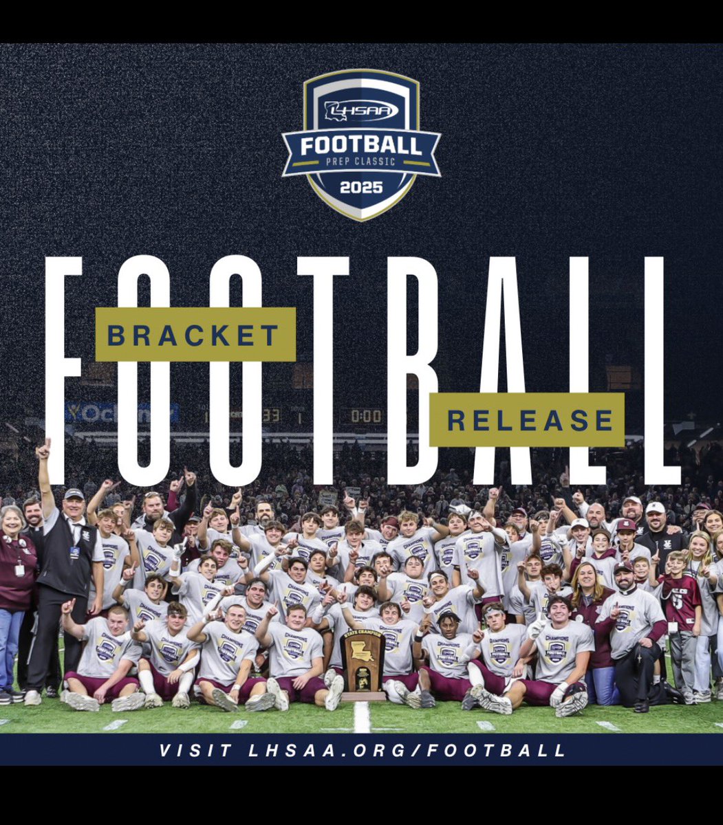 The Playoff Brackets are out! Where did your team land?🏈🏆

🔗lhsaa.org/football