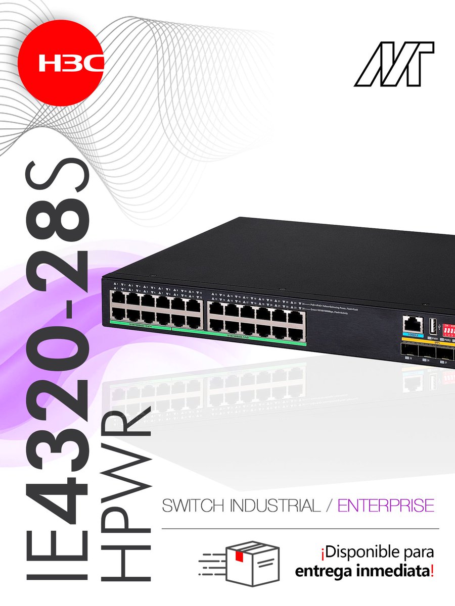 massivetechmx's tweet image. Switch industrial IE4320-28S HPWR
Portafolio Enterprise

Somos arquitectos de soluciones tecnológicas.
#h3c #h3cmassivetech #massivetech #switch #switching #conmutador #conmutadorindustrial #switchindustrial
@H3CGlobal 

Contáctanos para conocer más:
📞559275 9710