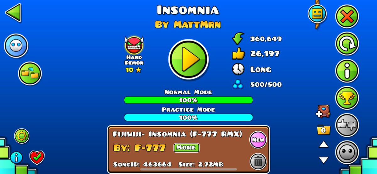Rashed_Gd's tweet image. Pretty fun and short (56 seconds long) 1.9 Hard Demon, many odd gameplay decisions here but it actually turned out well for me, minus that dual lol